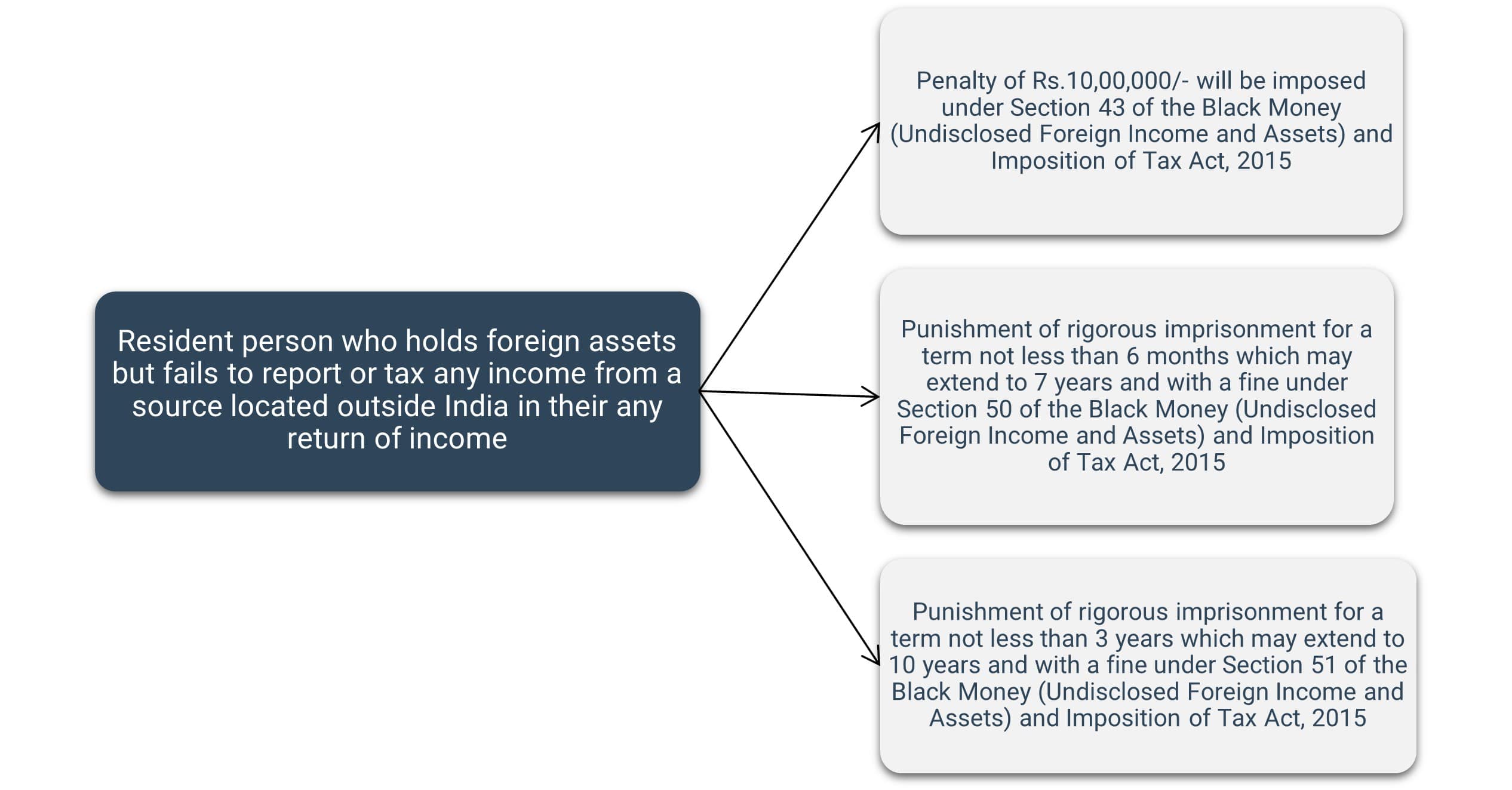 Consequences of the Applicability of Penalty and/or Punishment under the Black Money (Undisclosed Foreign Income and Assets) and Imposition of Tax Act, 2015 